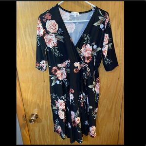 Dress Knee Height Floral - Maternity